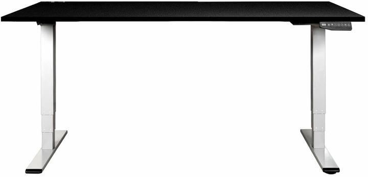 Produktbild Contini höhenverstellbarer Bürotisch 180 x 80 cm schwarz / Gestell weiss (180 x 80 cm)