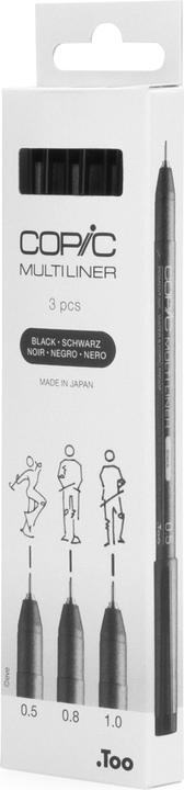 Produktbild Copic Multiliner (Schwarz, 3x)