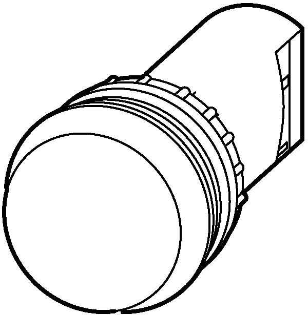 Actual product image Eaton Electric GmbH Indicator light M22-LC-W flat white