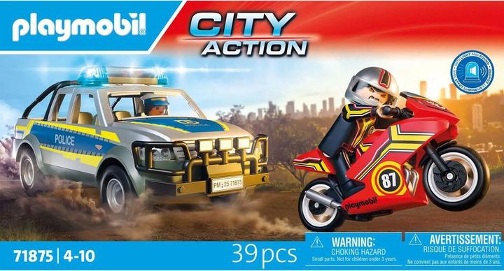Produktbild Playmobil 71875 Verfolgungsjagd mit Polizei Pick-Up (71875, Playmobil Action Heroes)