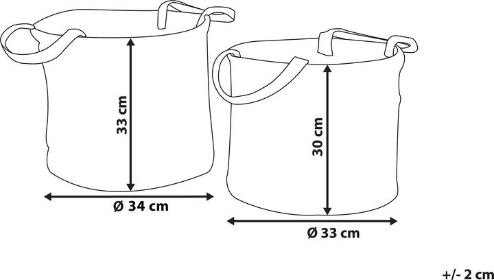 Produktbild Beliani Kaella (2 x, 34 x 34 x 33 cm)
