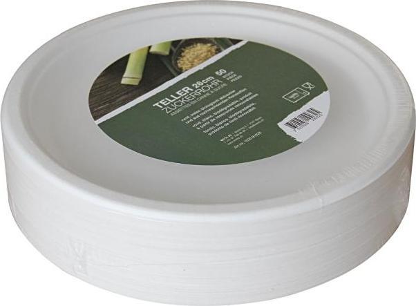 Image du produit Assiette ronde en canne à sucre 26 cm (50 x)