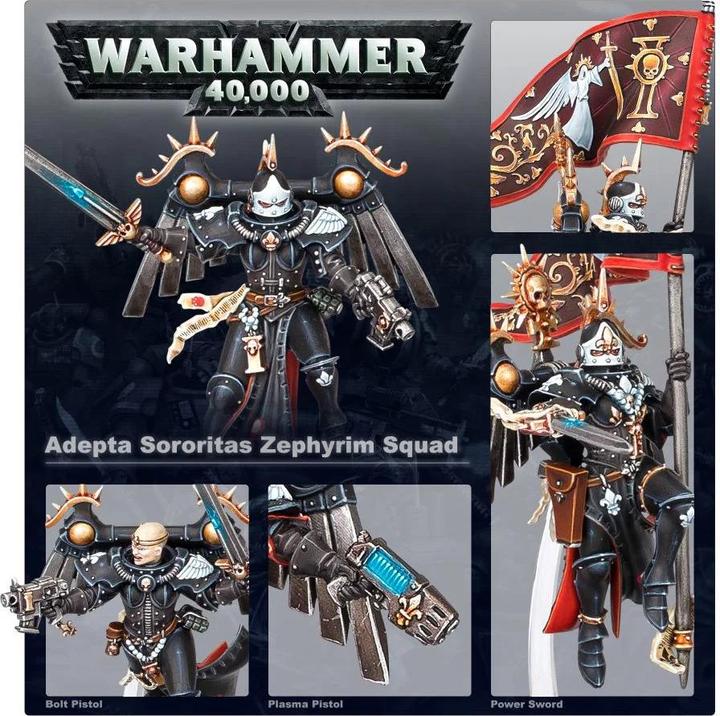 Actual product image Games Workshop Warhammer 40k - Adepta Sororitas Seraphim Squad (Plastic)