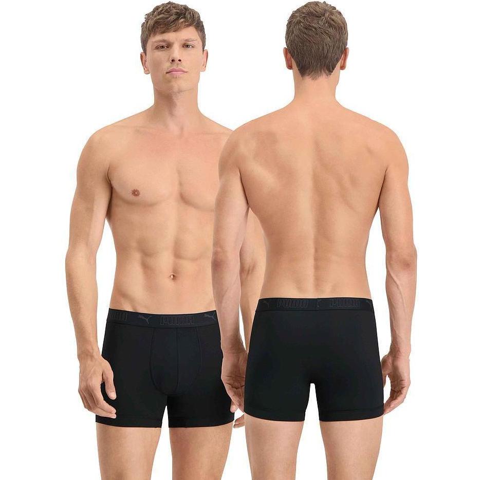 Thumbnail - Puma, Herren, Unterhosen, Sport Microfiber Boxer, Schwarz, (XL, 2er Pack)