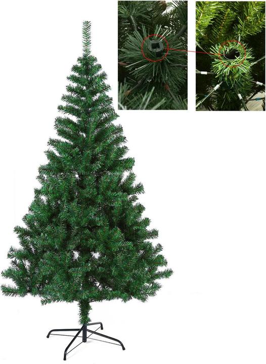 Produktbild Lobwerk 150cm Künstlicher Weihnachtsbaum Kunst Tannenbaum Kunstbaum Christbaum Deko Baum PVC (150 cm)