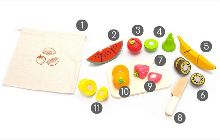 Actual product image UMU Wooden Cutting Fruit
