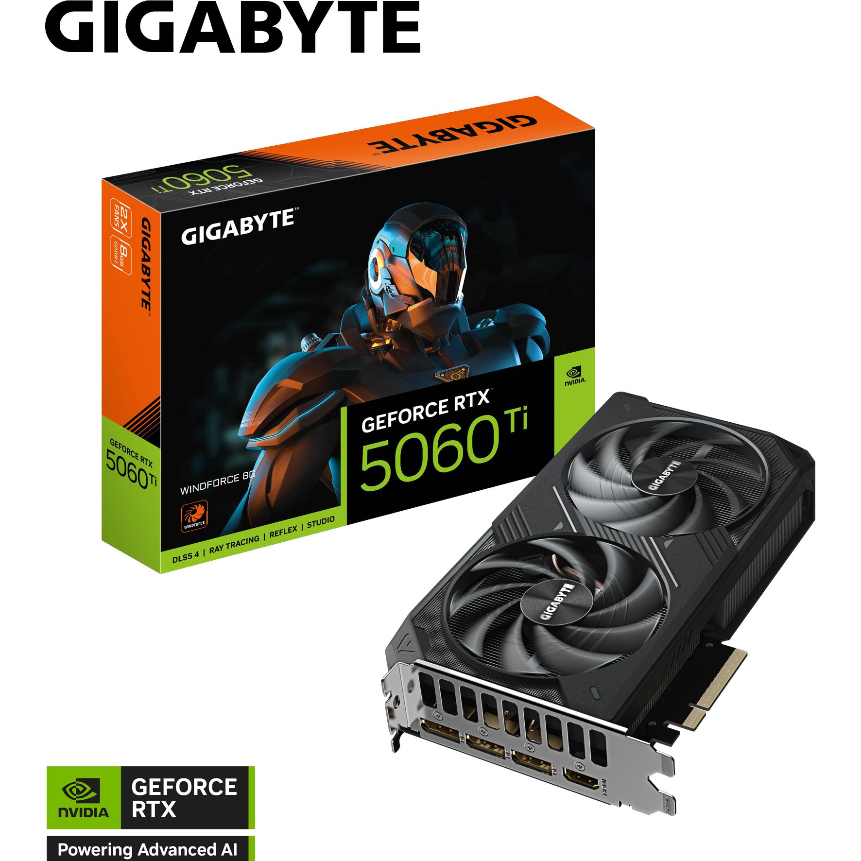 Gigabyte GeForce RTX 5060 Ti WINDFORCE (8 GB), Grafikkarte