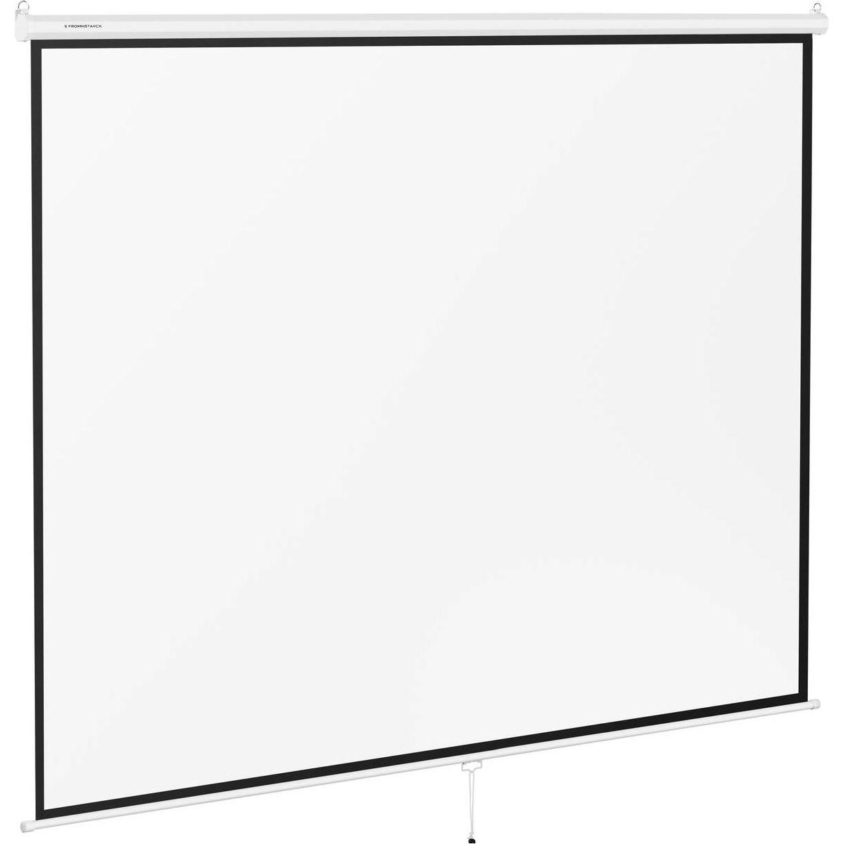 Fromm & Starck Beamer Leinwand Heimkino Projektionsfläche Rollo Leinwand Decke 4:3 313 x 239 cm (150", 4:3), Leinwand, S...