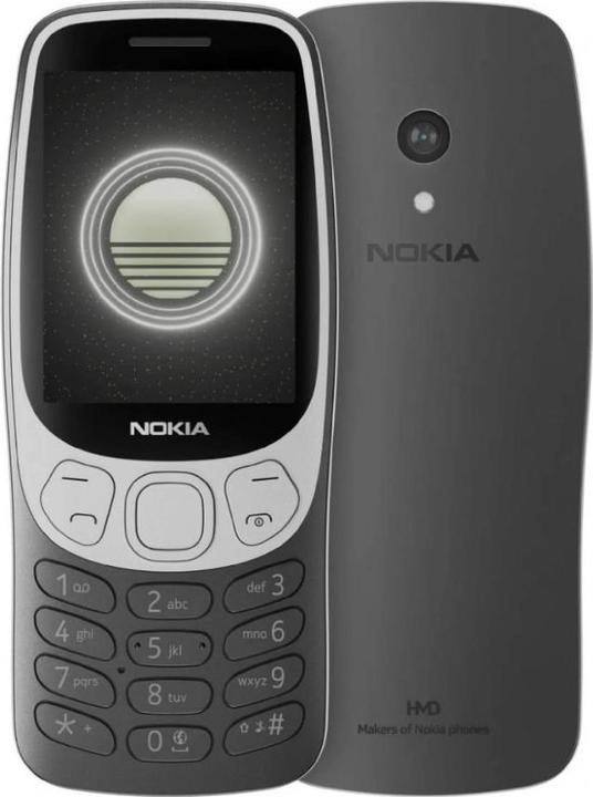 Actual product image HMD Nokia 3210 (2024) - 4G, VoLTE, 2,4", 2MP, 64MB/128MB Grunge Black (2.40", 2 Mpx)