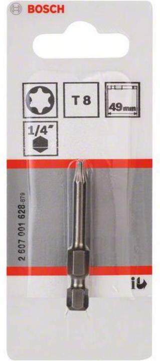 Produktbild Bosch Professional Zubehör Schrauberbit Extra-Hart T8, 49 mm, 1er-Pack