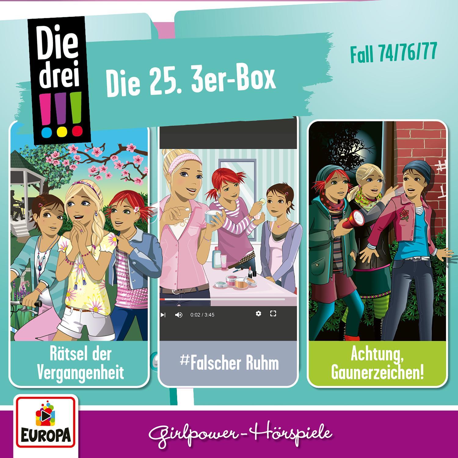 Thumbnail - Die drei DREI AUSRUFEZEICHEN - 25 Box (F74,76,77), Hörbücher von Die drei !!!