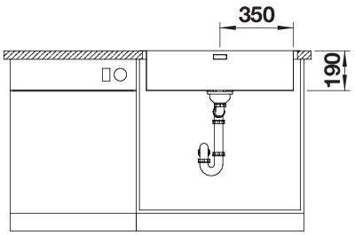 Actual product image Blanco Claron 700-IF/A (Top-mounted sink, 76 cm, 51 cm)