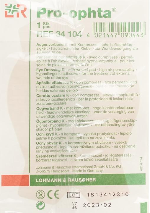 Actual product image Pro Ophta Augenverband lichtdicht hautfarbig (1 x)
