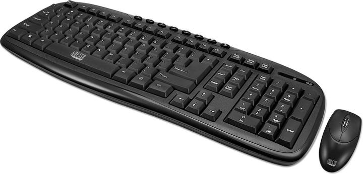 Actual product image Adesso WKB-1330CB Keyboard RF Wireless QWERTY US English (Eng. Int., Wireless)
