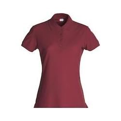 Clique, Damen, Shirts, Damen Poloshirt Basic 028231, Baumwolle, Bordeaux, Grösse 2XL, Rot, (Xxl)