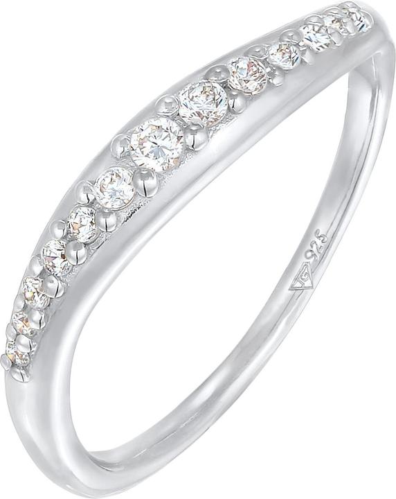 Immagine prodotto Elli Anello Zirconia Sweeping Design Argento 925 (56, 925 Argento)