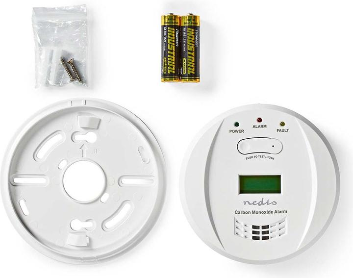 Produktbild Nedis Kohlenmonoxid-Alarm | Batteriebetrieben | Batterie Lebensdauer bis zu: 5 Jahre | Mit Testtast