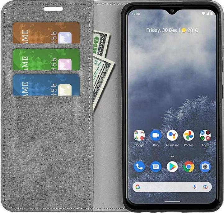 Produktbild Cover-Discount Nokia G60 - Stand Flip Case Hülle grau (Nokia G60)