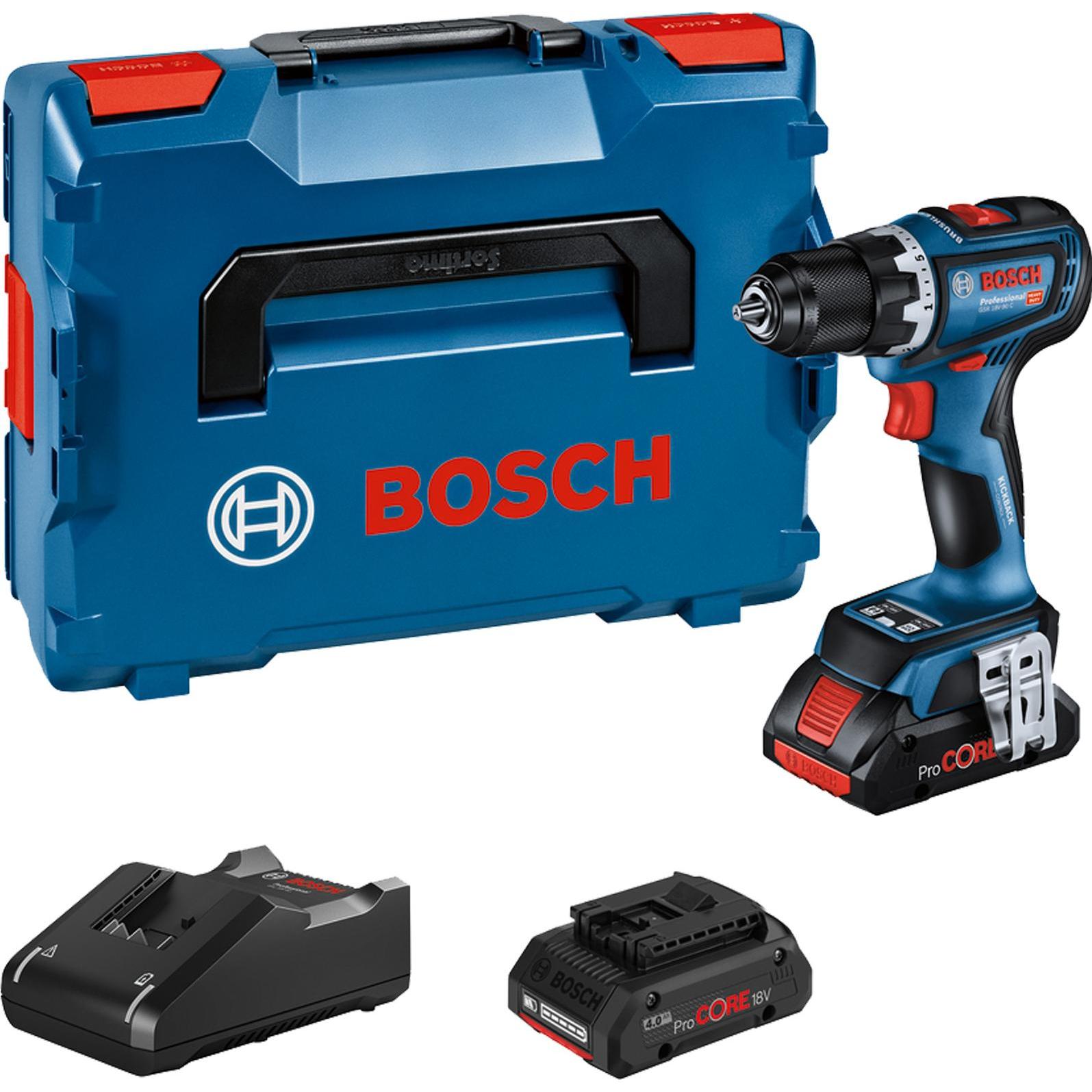 Bosch Professional, Bohrmaschine + Akkuschrauber, GSR 18V-90 C (Akkubetrieb)