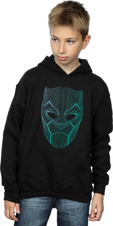 Produktbild Black Panther Tribal Mask Kapuzenpullover Jungen (152, 158)