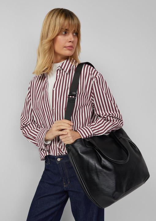 Produktbild s.Oliver Tasche Shopper aus Lederimitat mit Logoprägung und abnehmbarem Schultergurt