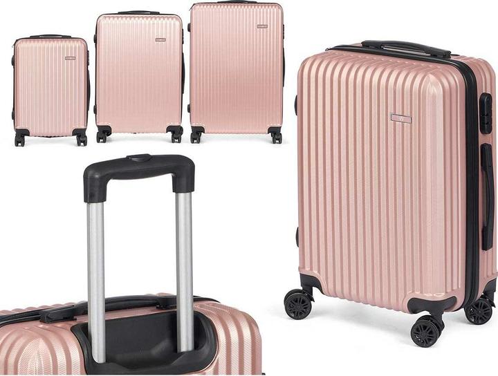 Image du produit Arte Regal set 3 valises valise ruban abs rose