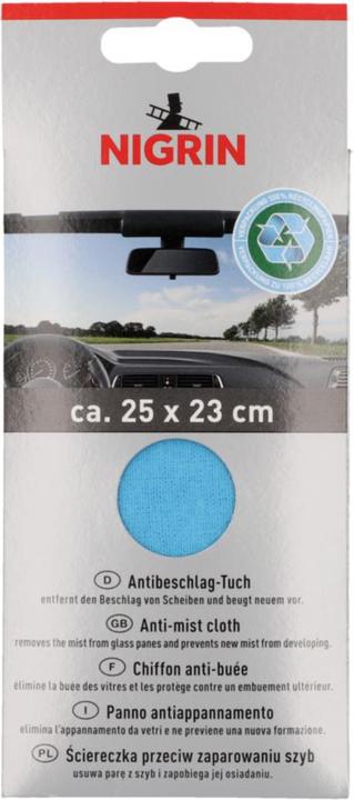 Produktbild Nigrin Anti-Beschlag-Tuch ECO, blau, 250 x 230 mm