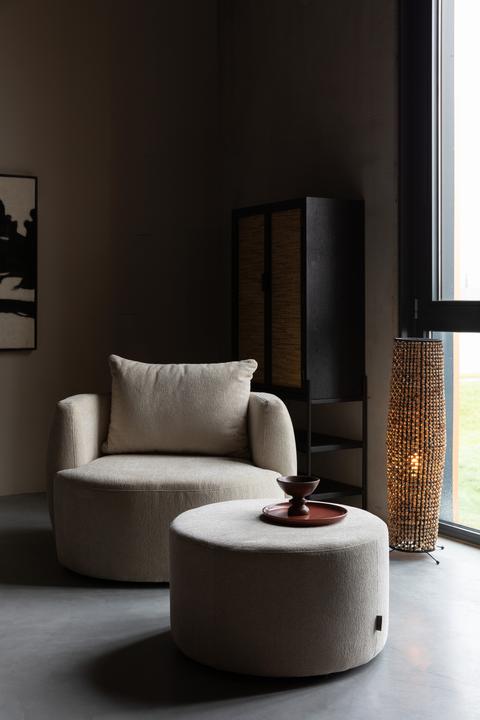 Produktbild Dutchbone Rocca Pouf Latte