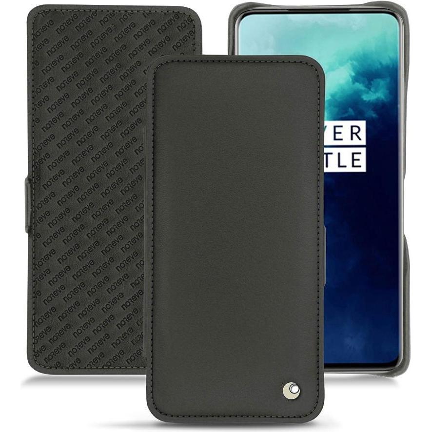 Noreve Lederschutzhülle horizontal (OnePlus 7T Pro), Smartphone Hülle, Schwarz