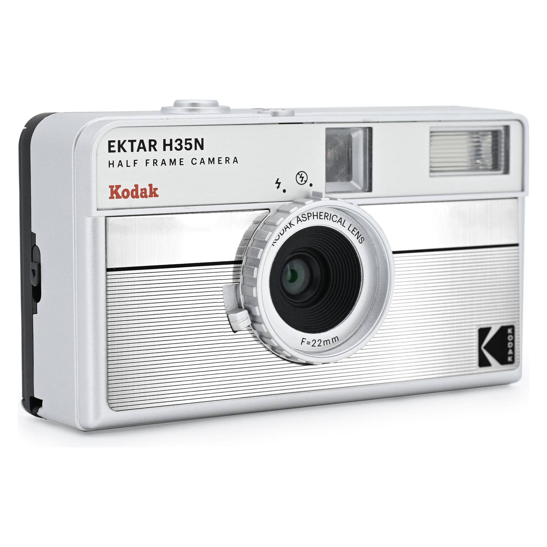 Kodak Ektar H35n Camera Gestreept Zilver, Analoge + Instant Films, Zilver, Grijs