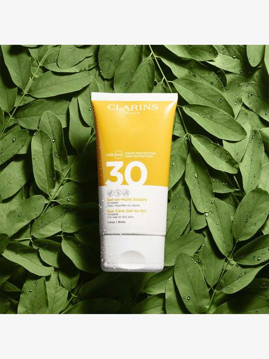Produktbild Clarins Sun - Gel-en-Huile Solaire Corps SPF30 (Sonnencreme, SPF 30, 150 ml, 197 g)