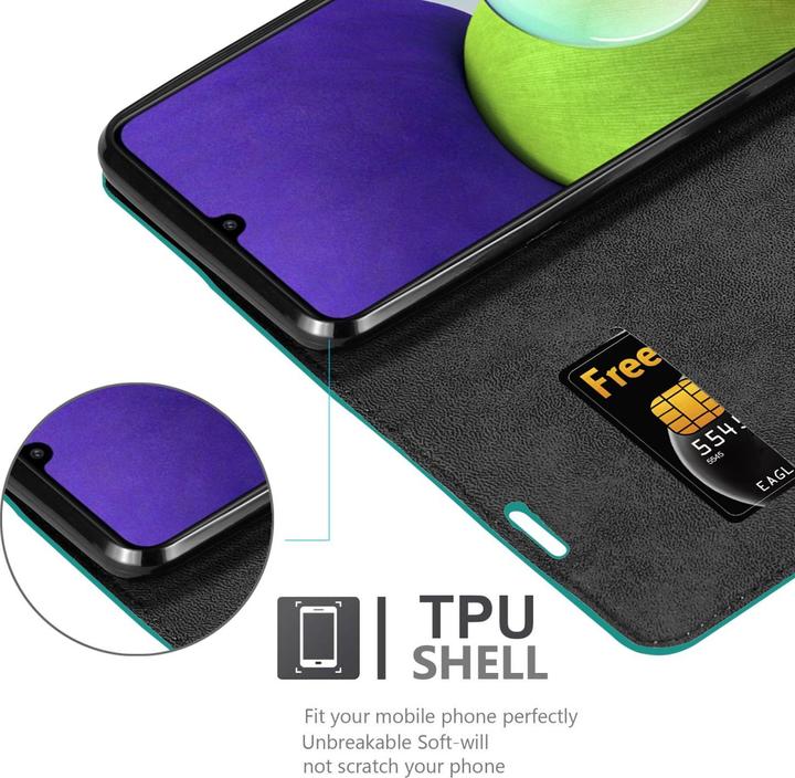 Produktbild Cadorabo Book Invis. Magnet Hülle (Samsung Galaxy M22, Samsung Galaxy A22, Samsung Galaxy A32)