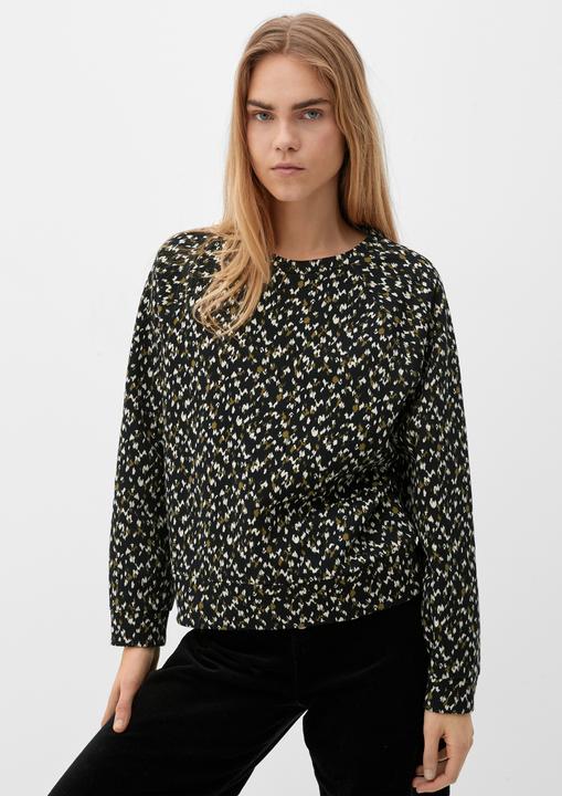 Produktbild s.Oliver Sweatshirt Sweatshirt mit Allover-Muster (38)
