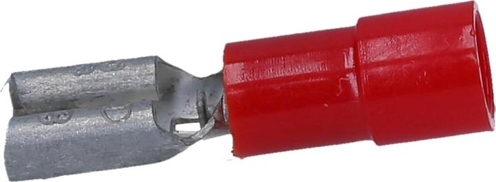 Image du produit Kalitec 10 pièces FHR488 cosse plate rouge 4,8x0,8 I 0,5-1,5mm² connecteur de câble I partiellement isolé I