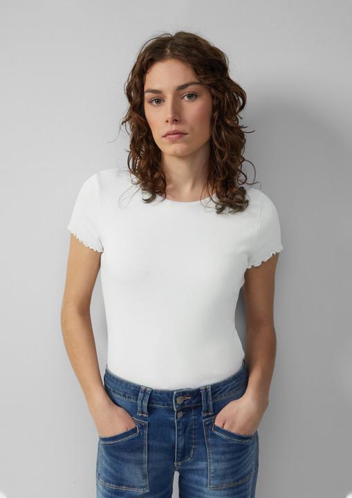 Produktbild S.Oliver T-Shirt Verkürztes Rippshirt mit Rundhalsausschnitt (XXL)