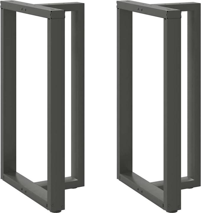 vidaXL Bartischbeine T-Form 2 Stk. Anthrazit 60x35x(101-102) cm Stahl