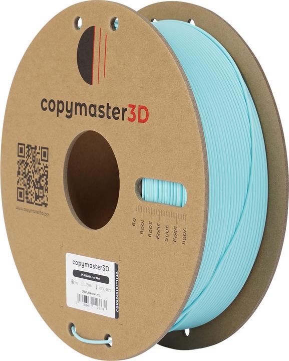 Image du produit Copymaster3D PLA Matte Filament for 3D Printer, 1.75 mm, Matte Ice Blue (PLA, 1.75 mm, Bleu)