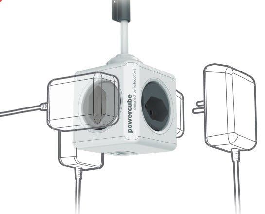 Actual product image Allocacoc PowerCube Extended USB S+ (4 x, Type 13, USB-A, 1.50 m)