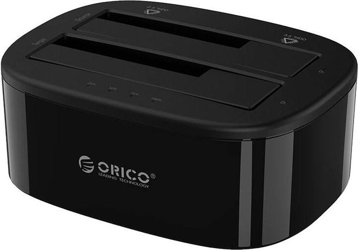 Orico docking station for 2.5" / 3.5" HDD / SSD, 5Gbps, USB-C to USB-C/A with cloning function (blac