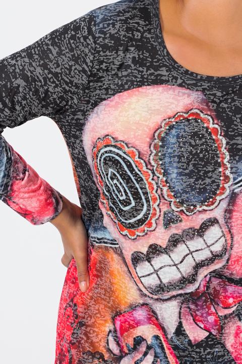 Produktbild Angel of Style T-Shirt, A-Linie, Totenkopf-Print, Langarm (52)
