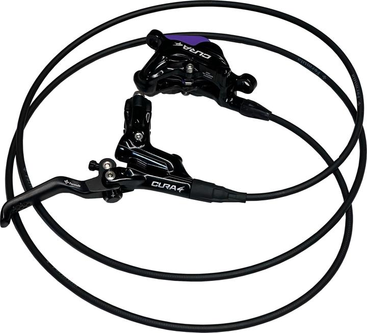 Produktbild Formula CURA 4 Scheibenbremse inkl. TFRA/FCS Bremshebel, VR/HR, 175cm, glossy black (Vorne + Hinten, Bremsset, 4)