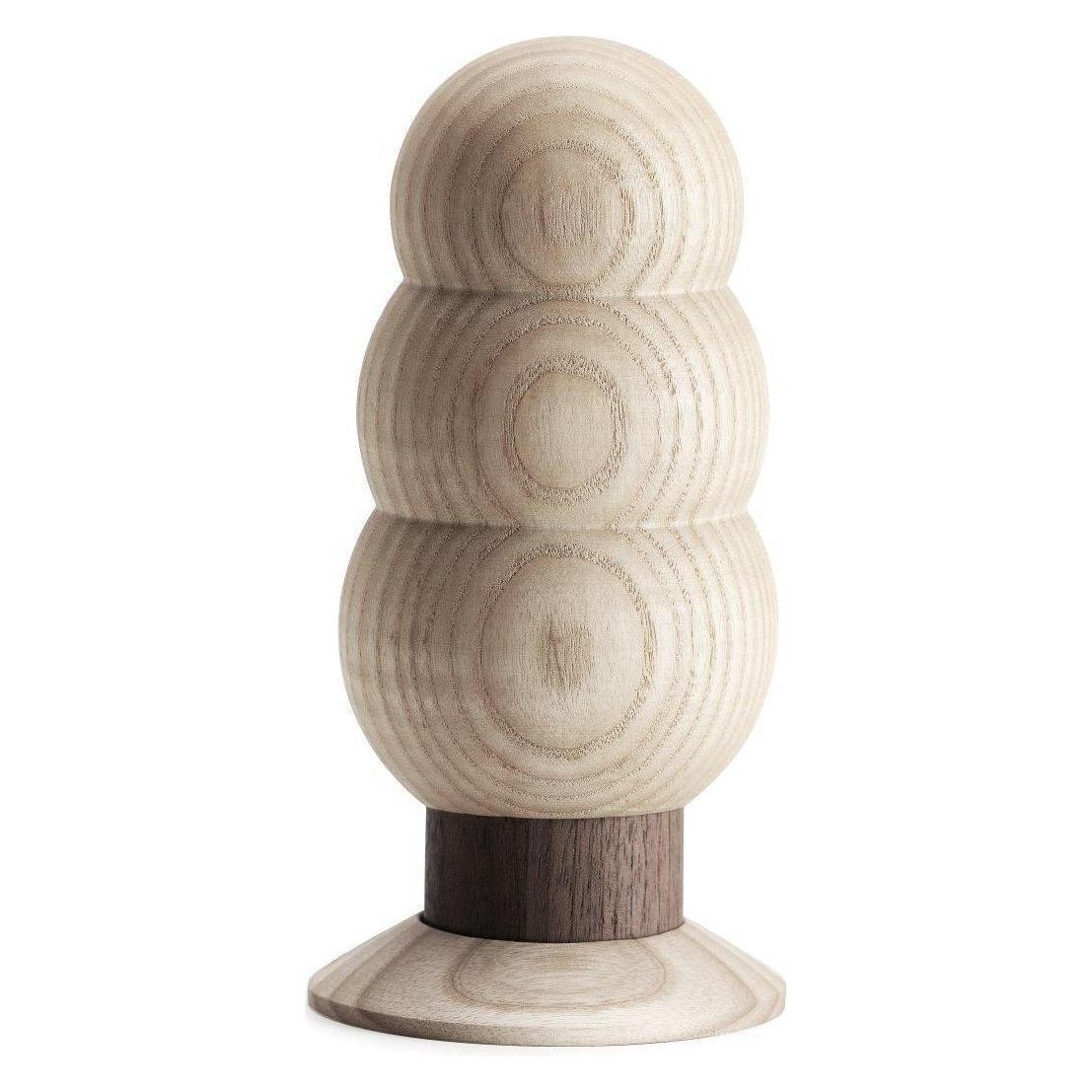 Born in Sweden Gewürzmühle aus Esche & Walnuss in Baumform mit Keramikmahlwerk, Macinapepe + Spargispezie