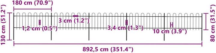 Produktbild vidaXL Zaunpaneel