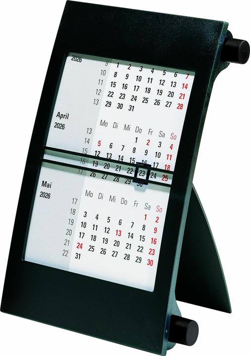 Rido 3-Monats-Kalender Tisch 2026 schwarz (Allemand)