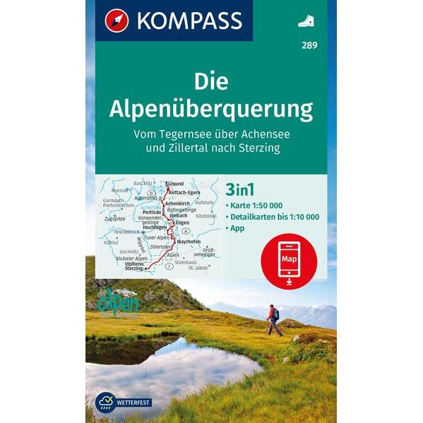Wanderkarte 289 Die Alpenüberqu, Landkarte