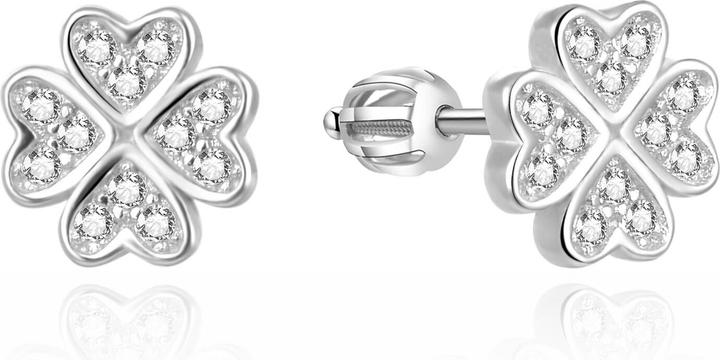 Produktbild Agato Charming silver earrings Four Leaf AGUP3541S (Silber)