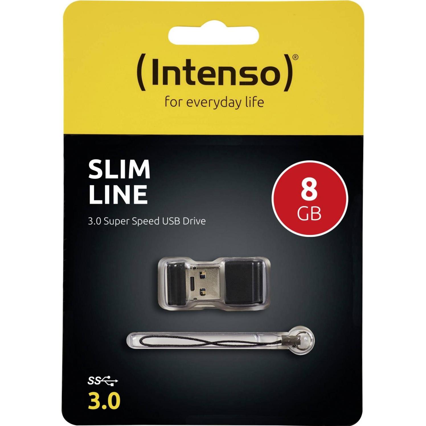 Intenso Slim Line 8GB USB 3.0 (8 GB, USB 3.0), USB Stick