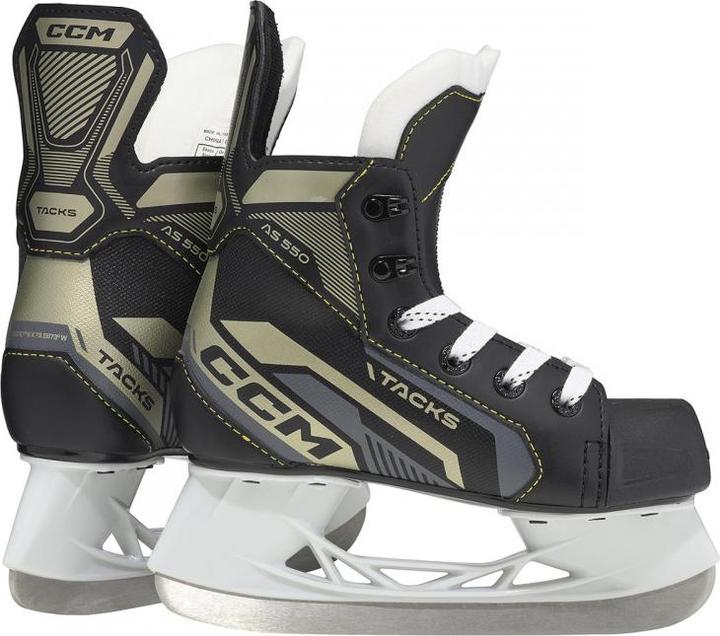 CCM Patins de hockey Tacks AS-550 YT (REGULAR, YTH 7 - 25) (12, 13, 14, 15, 16, 17, 18, 19, 20, 21, 22, 23, 24, 25)