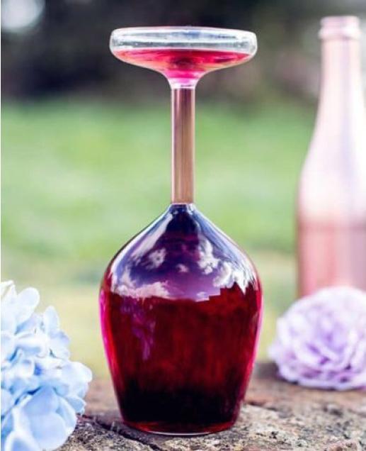 Immagine prodotto Winkee Verkehrtes Weinglas (37.50 cl, 1 Occhiali, Bicchieri da vino rosso)