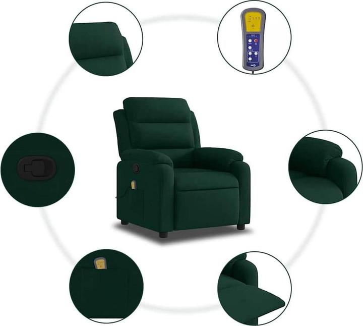 Immagine prodotto vidaXL Sedia da massaggio in velluto